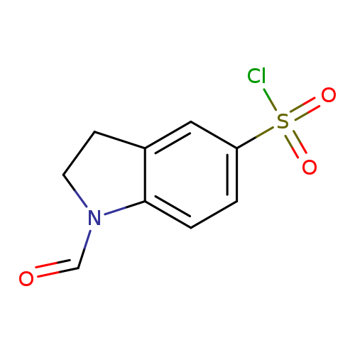 O=CN1CCc2c1ccc(c2)S(=O)(=O)Cl
