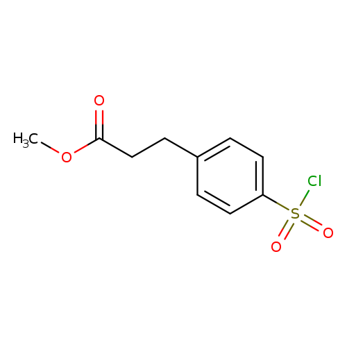 COC(=O)CCc1ccc(cc1)S(=O)(=O)Cl