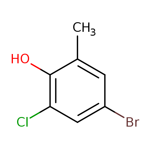 Brc1cc(C)c(c(c1)Cl)O