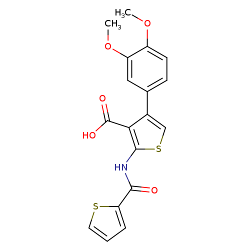 COc1cc(ccc1OC)c1csc(c1C(=O)O)NC(=O)c1cccs1