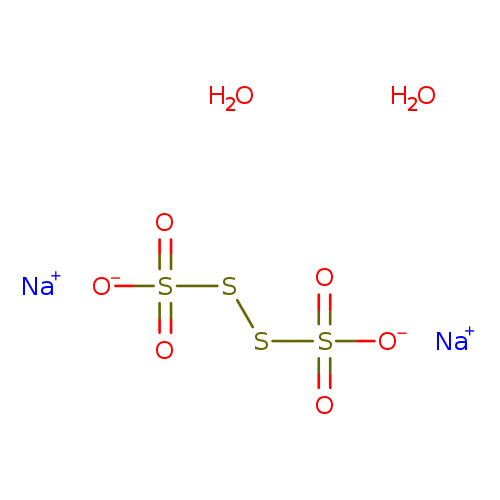 [O-]S(=O)(=O)SSS(=O)(=O)[O-].O.O.[Na+].[Na+]