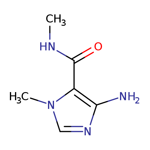 CNC(=O)c1c(N)ncn1C