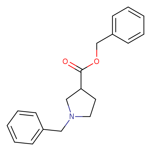 O=C(C1CCN(C1)Cc1ccccc1)OCc1ccccc1