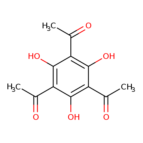 CC(=O)c1c(O)c(C(=O)C)c(c(c1O)C(=O)C)O
