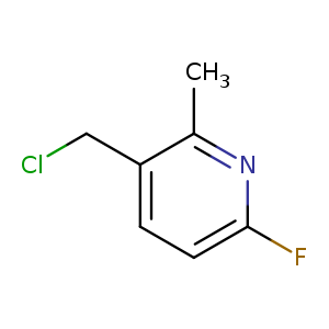 Cc1nc(F)ccc1CCl