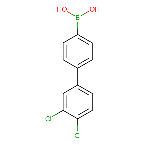 OB(c1ccc(cc1)c1ccc(c(c1)Cl)Cl)O