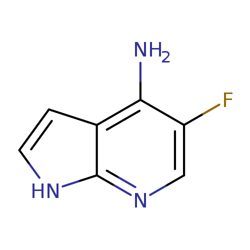Fc1cnc2c(c1N)cc[nH]2