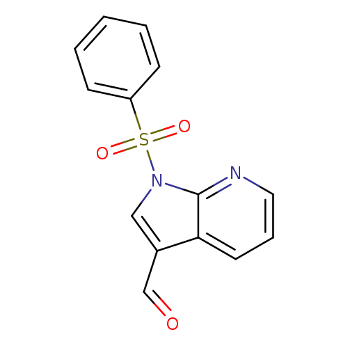 O=Cc1cn(c2c1cccn2)S(=O)(=O)c1ccccc1