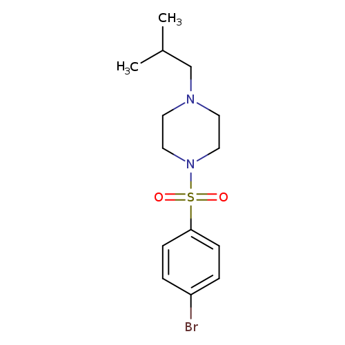 CC(CN1CCN(CC1)S(=O)(=O)c1ccc(cc1)Br)C