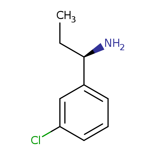 CC[C@H](c1cccc(c1)Cl)N
