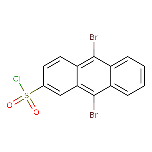 Brc1c2cc(ccc2c(c2c1cccc2)Br)S(=O)(=O)Cl
