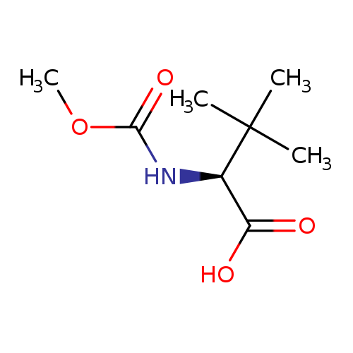 COC(=O)N[C@@H](C(C)(C)C)C(=O)O