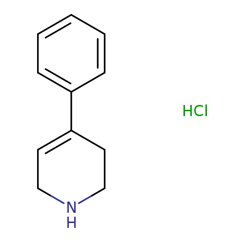 N1CCC(=CC1)c1ccccc1.Cl