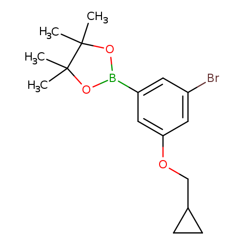 Brc1cc(OCC2CC2)cc(c1)B1OC(C(O1)(C)C)(C)C