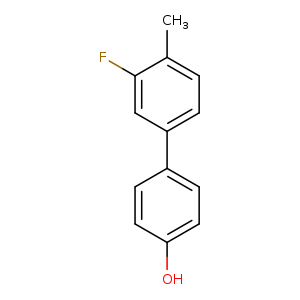Oc1ccc(cc1)c1ccc(c(c1)F)C