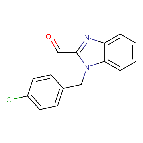 O=Cc1nc2c(n1Cc1ccc(cc1)Cl)cccc2
