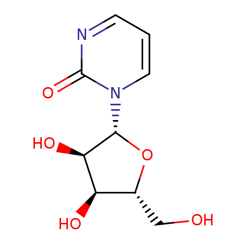 OC[C@H]1O[C@H]([C@@H]([C@@H]1O)O)n1cccnc1=O
