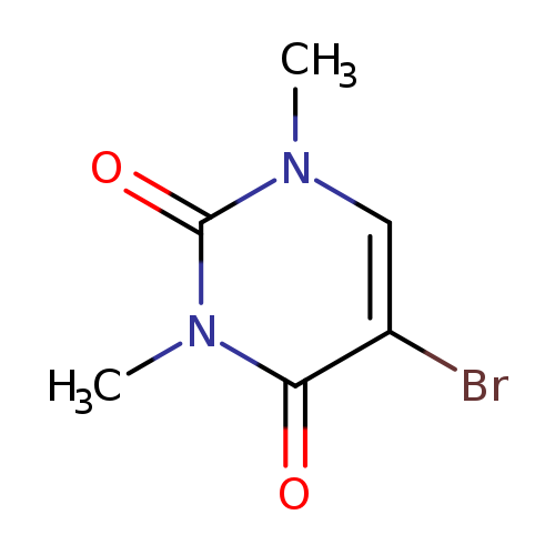 O=c1n(C)cc(c(=O)n1C)Br