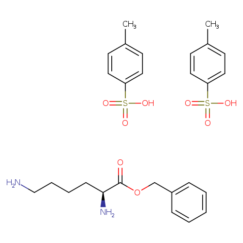 Cc1ccc(cc1)S(=O)(=O)O.Cc1ccc(cc1)S(=O)(=O)O.NCCCC[C@@H](C(=O)OCc1ccccc1)N