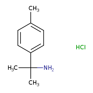 Cc1ccc(cc1)C(N)(C)C.Cl