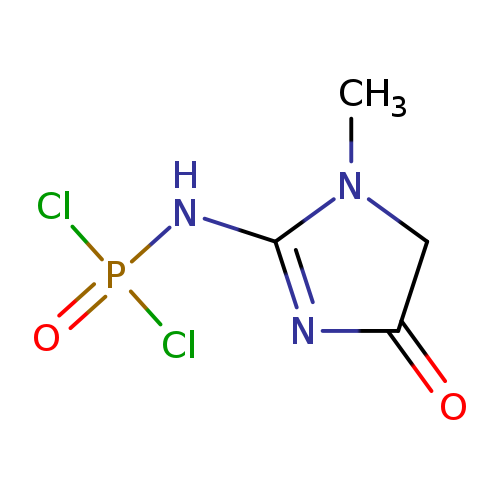 O=C1N=C(N(C1)C)NP(=O)(Cl)Cl