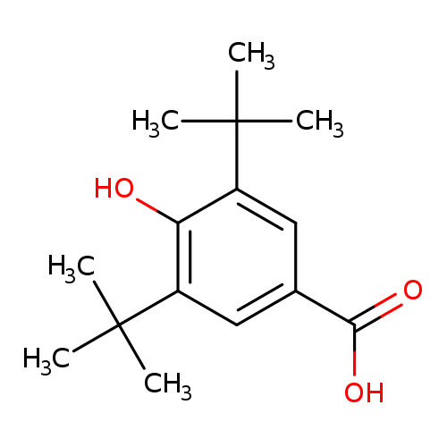 OC(=O)c1cc(c(c(c1)C(C)(C)C)O)C(C)(C)C