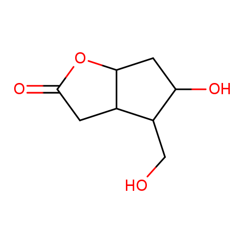 OCC1C(O)CC2C1CC(=O)O2