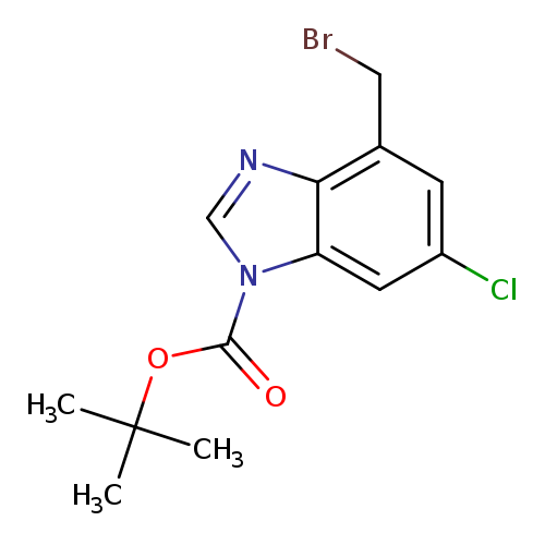 BrCc1cc(Cl)cc2c1ncn2C(=O)OC(C)(C)C