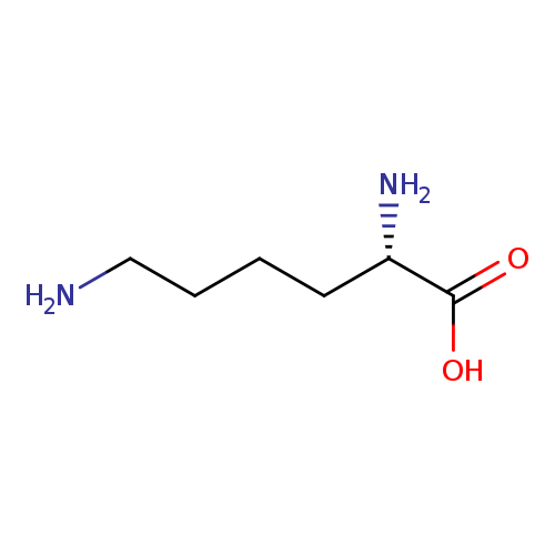 NCCCC[C@@H](C(=O)O)N	C6H14N2O2