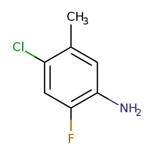 Clc1cc(F)c(cc1C)N