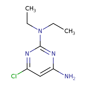 CCN(c1nc(N)cc(n1)Cl)CC