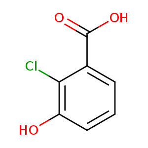 OC(=O)c1cccc(c1Cl)O