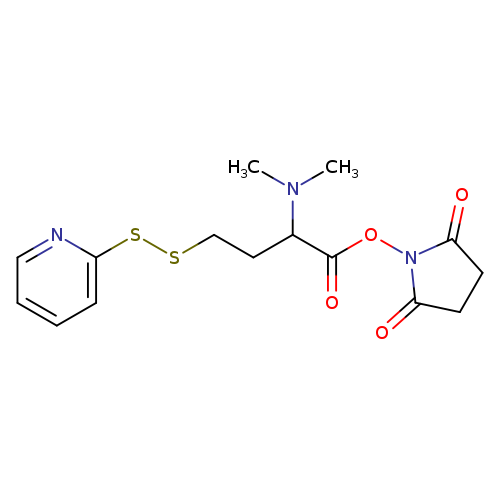 CN(C(C(=O)ON1C(=O)CCC1=O)CCSSc1ccccn1)C