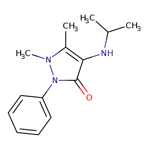 CC(Nc1c(C)n(n(c1=O)c1ccccc1)C)C
