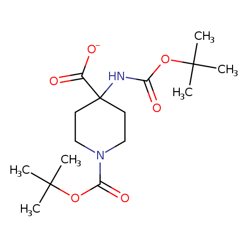 O=C(NC1(CCN(CC1)C(=O)OC(C)(C)C)C(=O)[O-])OC(C)(C)C