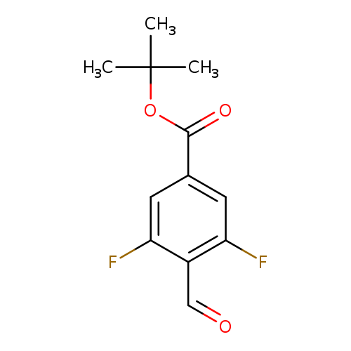 O=Cc1c(F)cc(cc1F)C(=O)OC(C)(C)C