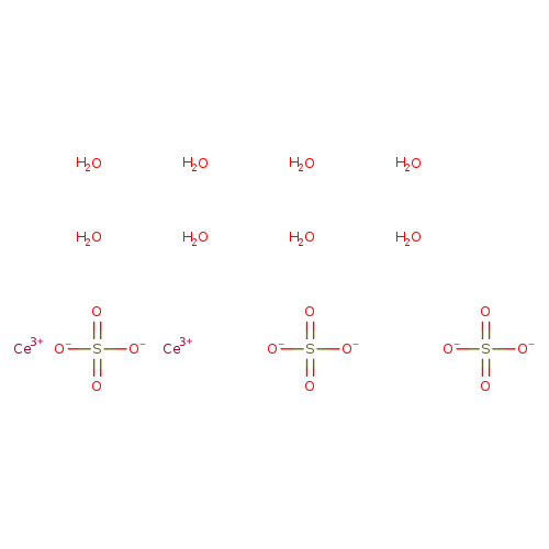 [O-]S(=O)(=O)[O-].[O-]S(=O)(=O)[O-].[O-]S(=O)(=O)[O-].O.O.O.O.O.O.O.O.[Ce+3].[Ce+3]