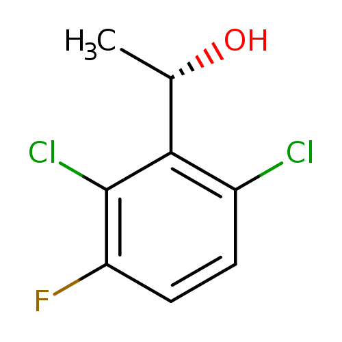 C[C@@H](c1c(Cl)ccc(c1Cl)F)O