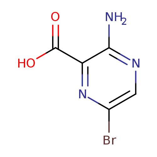 Brc1cnc(c(n1)C(=O)O)N