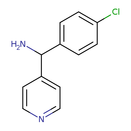 Clc1ccc(cc1)C(c1ccncc1)N