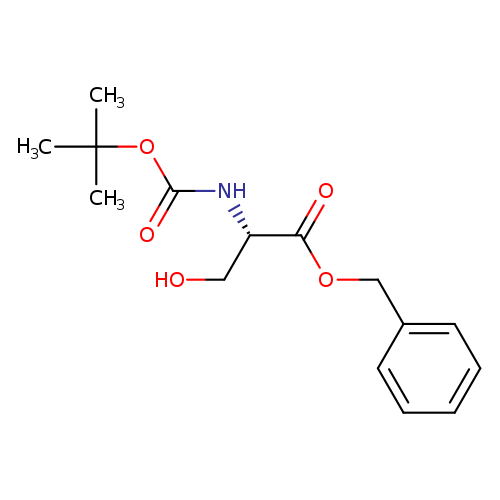 OC[C@@H](C(=O)OCc1ccccc1)NC(=O)OC(C)(C)C	C15H21NO5