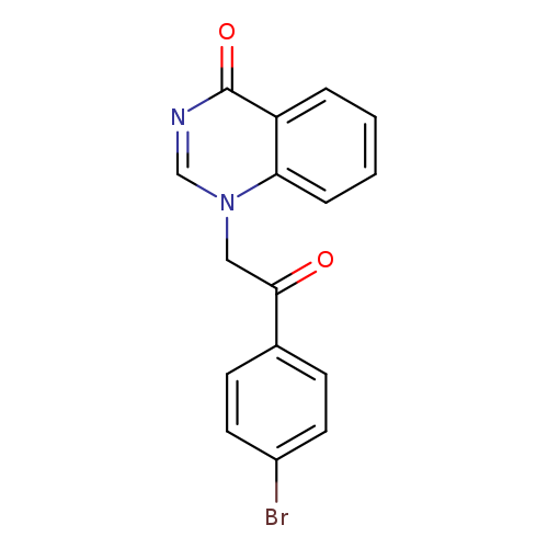 O=C1N=CN(CC(C2=CC=C(Br)C=C2)=O)C3=C1C=CC=C3