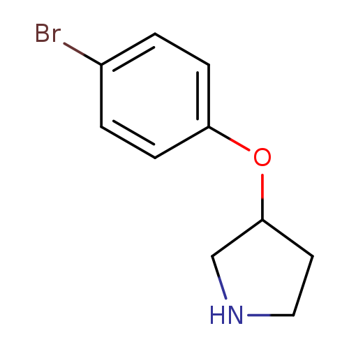 Brc1ccc(cc1)OC1CNCC1