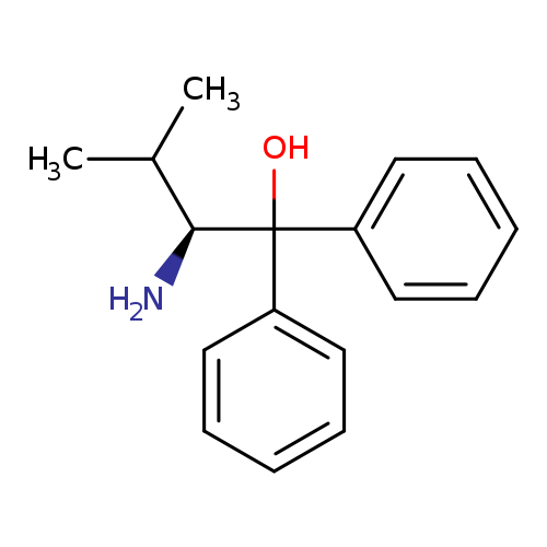 N[C@H](C(c1ccccc1)(c1ccccc1)O)C(C)C