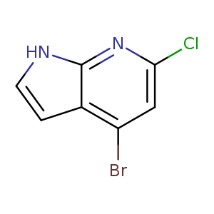 Clc1cc(Br)c2c(n1)[nH]cc2