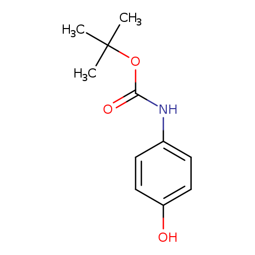 O=C(Nc1ccc(cc1)O)OC(C)(C)C