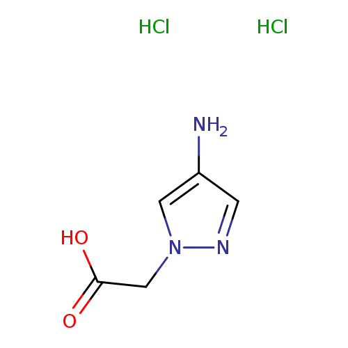 OC(=O)Cn1ncc(c1)N.Cl.Cl
