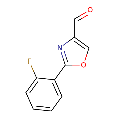O=Cc1coc(n1)c1ccccc1F
