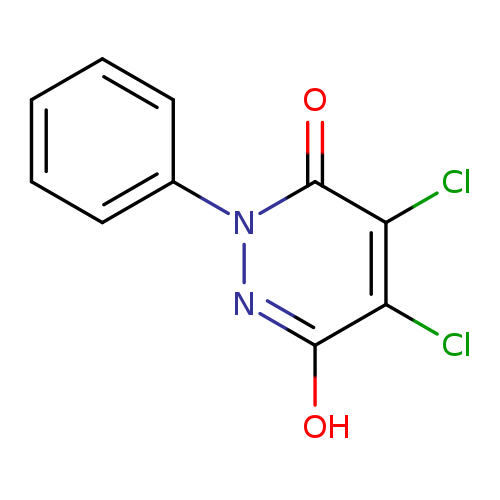 Clc1c(O)nn(c(=O)c1Cl)c1ccccc1