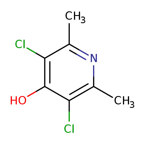 Cc1nc(C)c(c(c1Cl)O)Cl